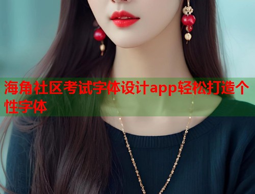 海角社区考试字体设计app轻松打造个性字体  第1张