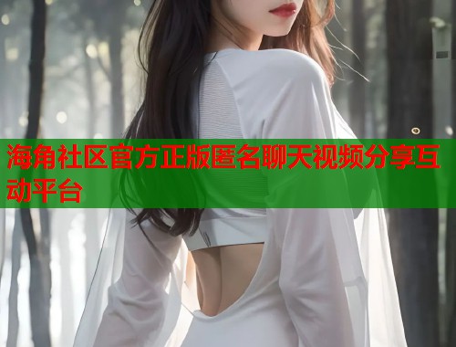 海角社区官方正版匿名聊天视频分享互动平台  第1张